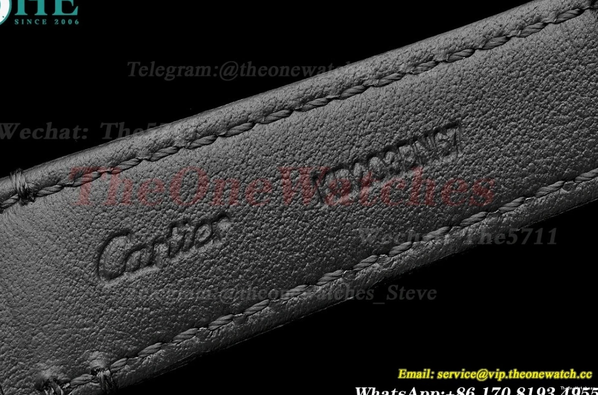 Tank Must Black Quartz On K11F dial White Leather Strap Small 0517